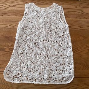 Altar’d State Medium Eyelet Lace Drop Waist Tank